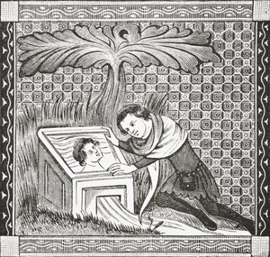 Narcissus ved fontenen, 1878 av English School